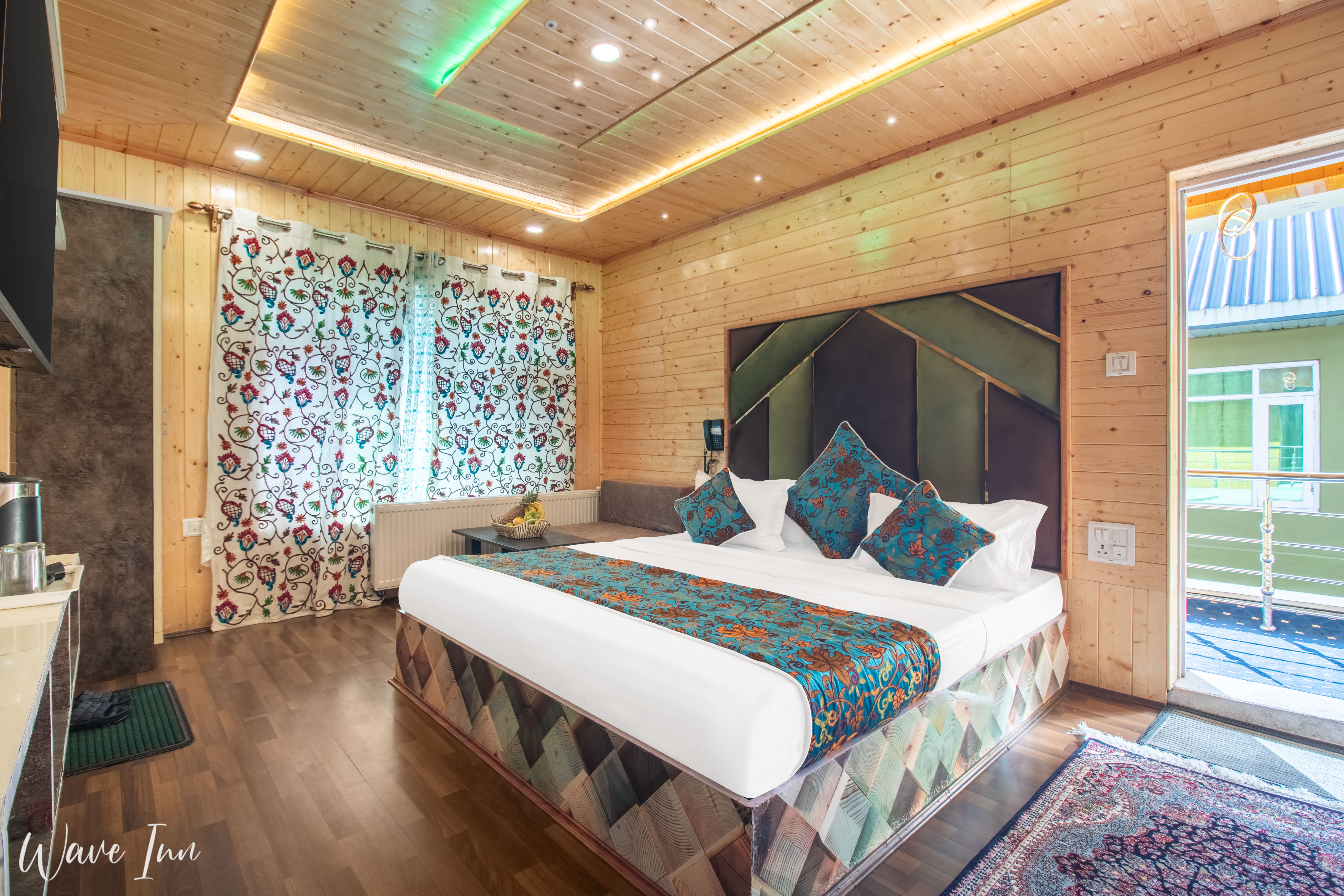 Cozy hotel room interior