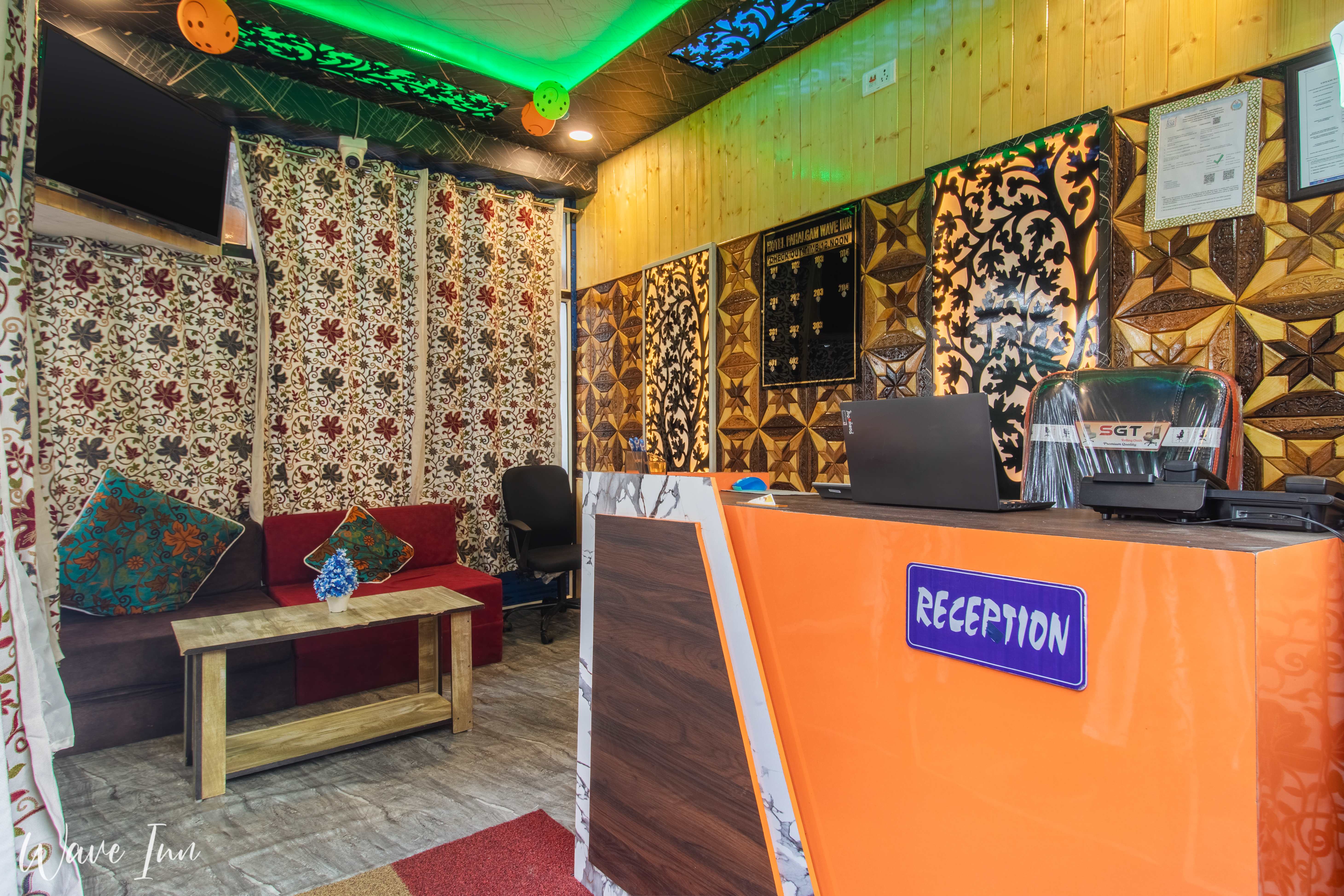 Hotel reception area